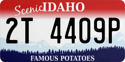 ID license plate 2T4409P