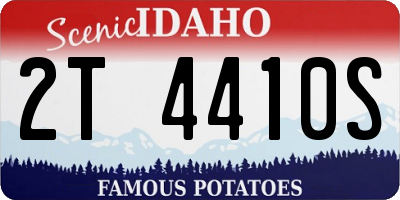 ID license plate 2T4410S