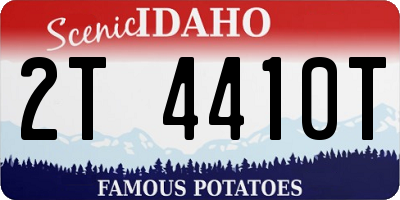 ID license plate 2T4410T