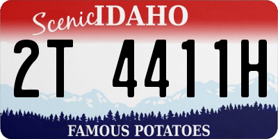 ID license plate 2T4411H