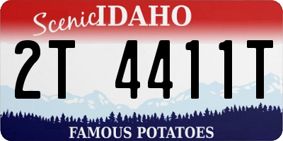 ID license plate 2T4411T