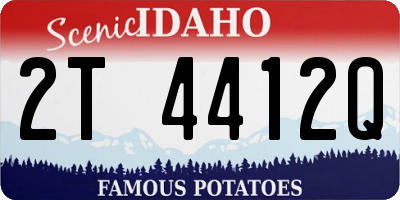 ID license plate 2T4412Q