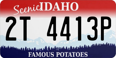 ID license plate 2T4413P