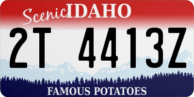 ID license plate 2T4413Z