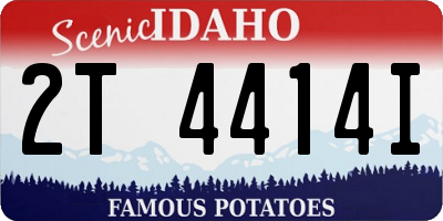 ID license plate 2T4414I
