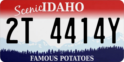 ID license plate 2T4414Y