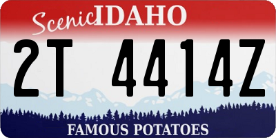 ID license plate 2T4414Z