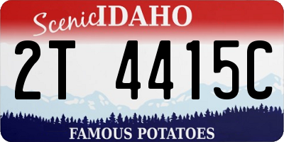 ID license plate 2T4415C
