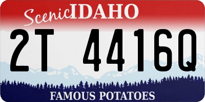 ID license plate 2T4416Q