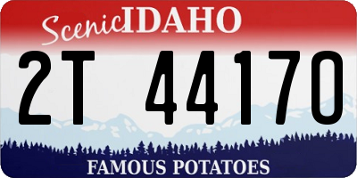 ID license plate 2T4417O