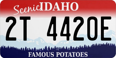 ID license plate 2T4420E