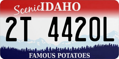 ID license plate 2T4420L