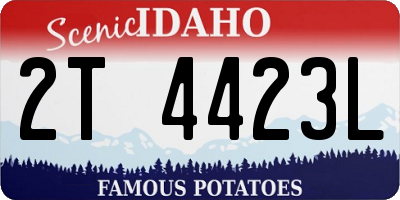 ID license plate 2T4423L