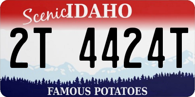 ID license plate 2T4424T