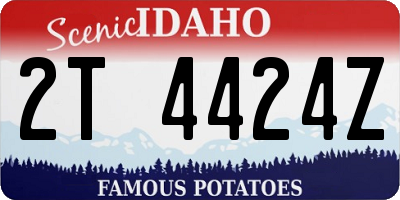 ID license plate 2T4424Z