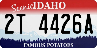 ID license plate 2T4426A