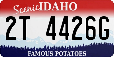 ID license plate 2T4426G