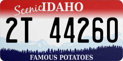 ID license plate 2T4426O