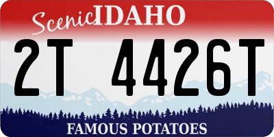 ID license plate 2T4426T