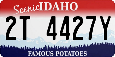 ID license plate 2T4427Y