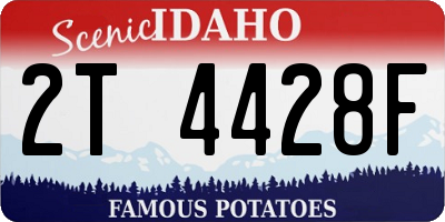 ID license plate 2T4428F