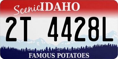 ID license plate 2T4428L