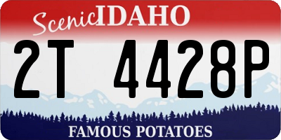 ID license plate 2T4428P