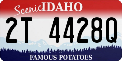 ID license plate 2T4428Q