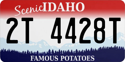 ID license plate 2T4428T