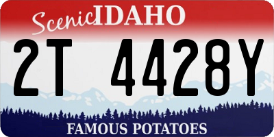 ID license plate 2T4428Y