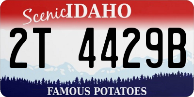 ID license plate 2T4429B