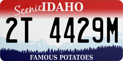 ID license plate 2T4429M