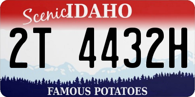 ID license plate 2T4432H
