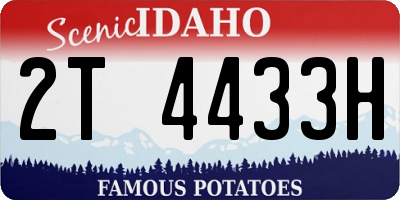 ID license plate 2T4433H