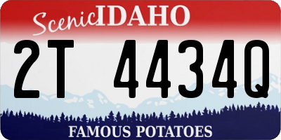 ID license plate 2T4434Q