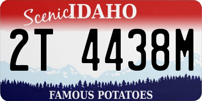 ID license plate 2T4438M