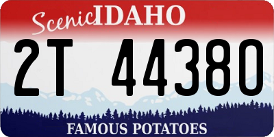 ID license plate 2T4438O