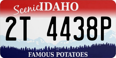 ID license plate 2T4438P