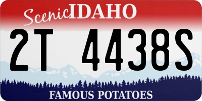 ID license plate 2T4438S