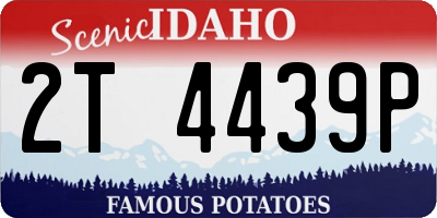 ID license plate 2T4439P