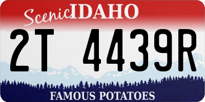 ID license plate 2T4439R