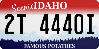 ID license plate 2T4440I