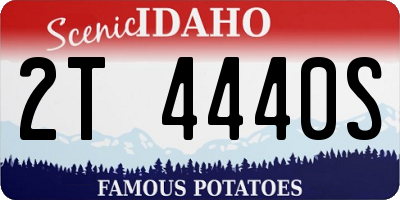 ID license plate 2T4440S