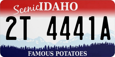 ID license plate 2T4441A