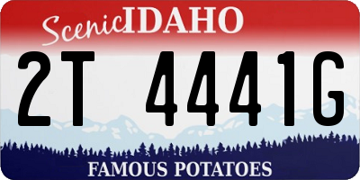 ID license plate 2T4441G