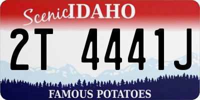 ID license plate 2T4441J