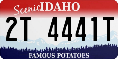 ID license plate 2T4441T