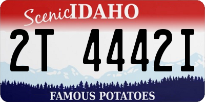 ID license plate 2T4442I