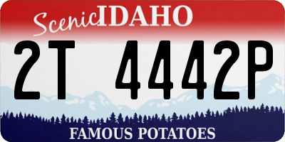 ID license plate 2T4442P