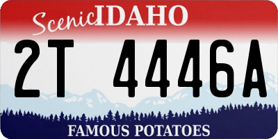 ID license plate 2T4446A